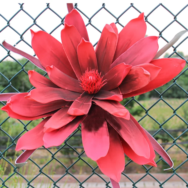 80 см большая пена Магнолия искусственный цветок голова наружная тема для свадьбы