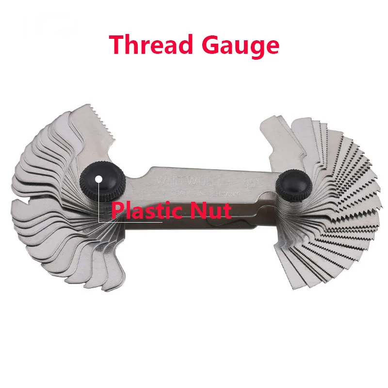 Резьбовой шаблон Нержавеющая сталь винтовой датчик 55/60 градусов лезвия Комплект