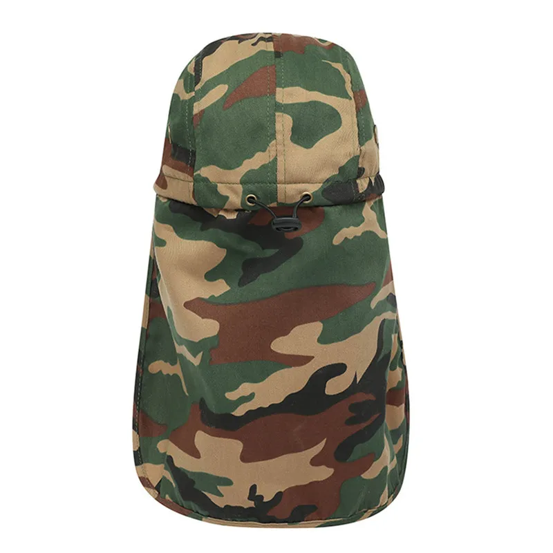 Sun Hat Bucket Summer Men Women Fishing Boonie UV Protection Long Large Wide Brim Bob Hiking Outdoor Baseball Cap | Спорт и