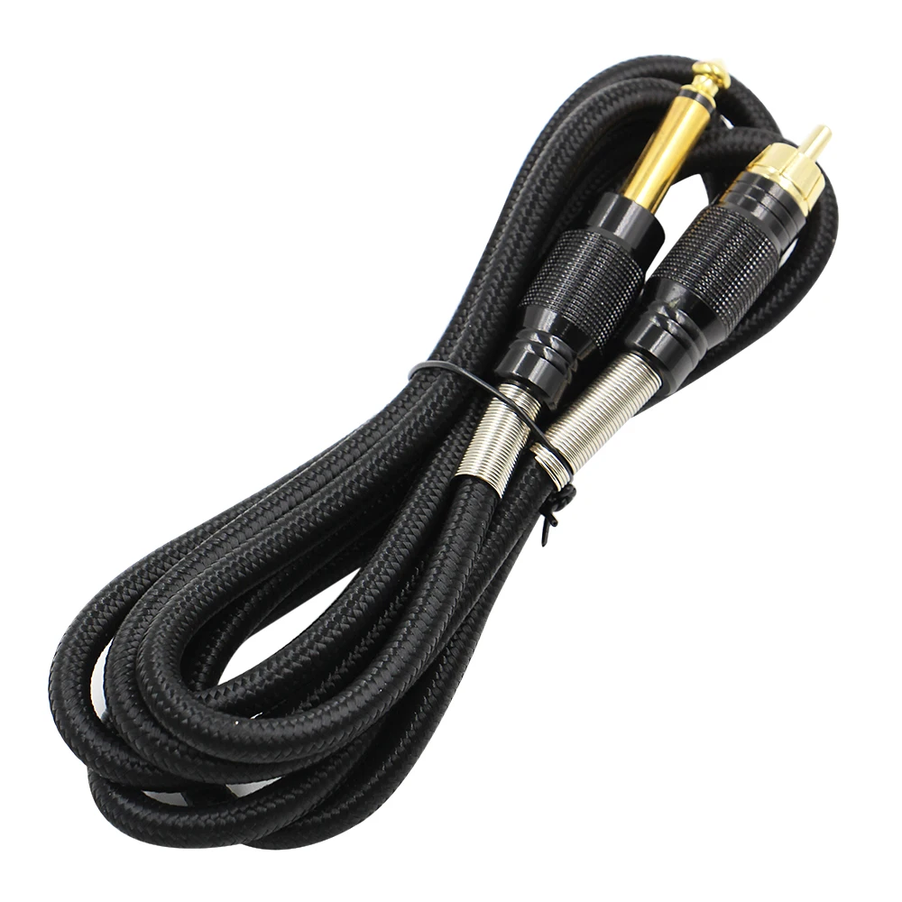 

Hot Sale RCA Tattoo Clip Cord Black Color Tattoo Cable For Tattoo Foot Pedal Machine Switch Power Supply Free Shipping