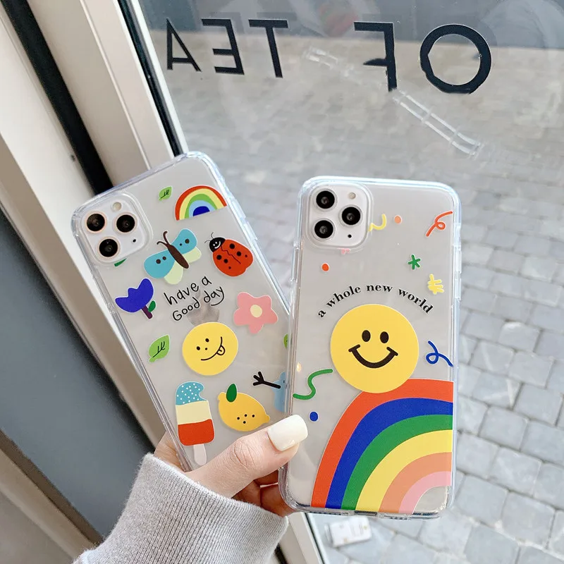 Funny Cute Phone case For Samsung S20 S10 S8 S9 plus S10e a50 A51 A71 A70 S7 A5 a8 a9 a30 a80 a90 Note 8 9 10 Soft Cover |