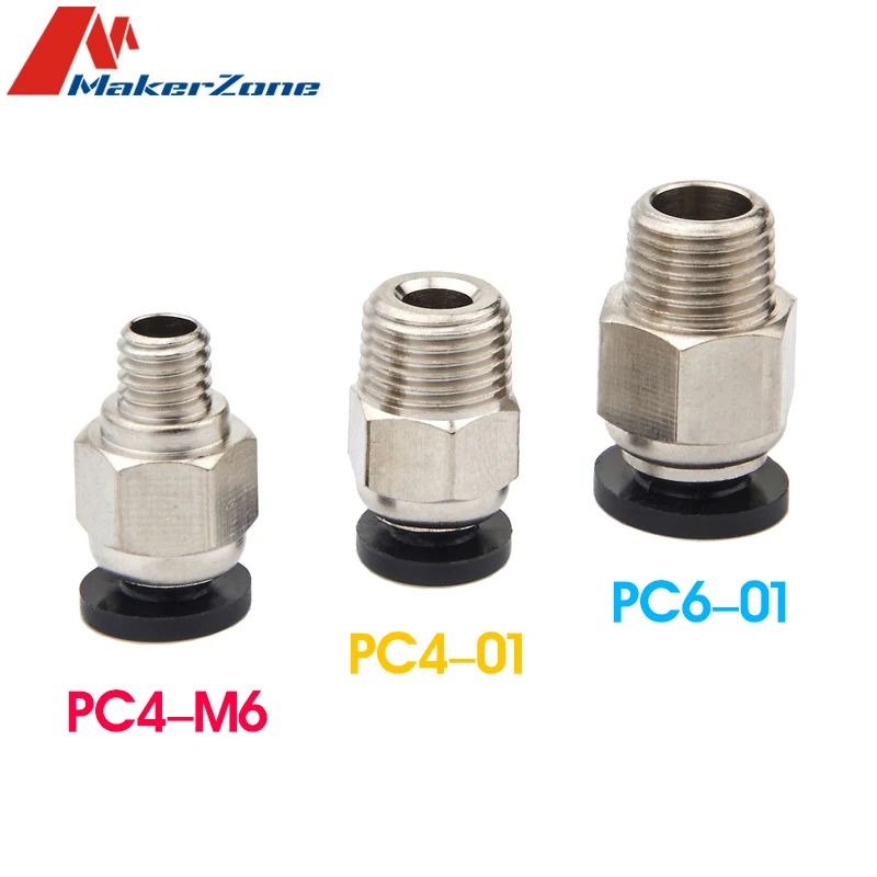 Пневматические разъемы Bowden экструдер J Head Hotend для трубки OD 4 мм или 6 PTFE