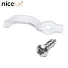 20 шт. Светодиодная лента дневного света для фиксации 8 мм 10 мм Водонепроницаемая IP65 3528 3014 5050 RGB Светодиодная лента светильник кронштейн зажим с винтами