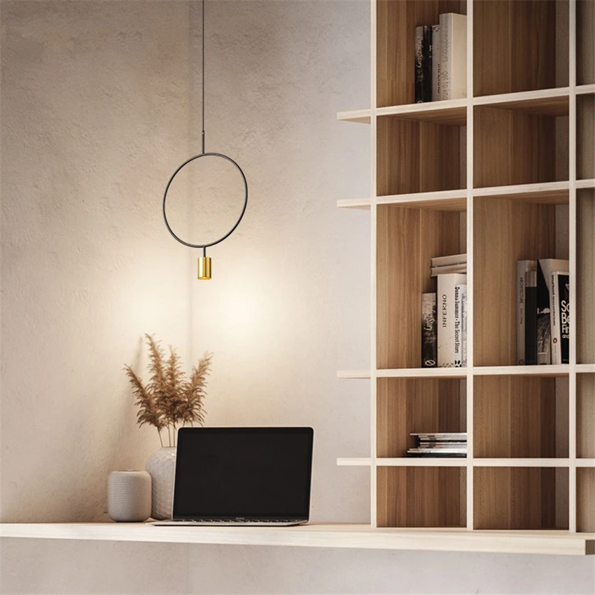 

Modern round water drop pendant lights bedroom living room kitchen dining room lamp single decorative LED reading hanging lamps