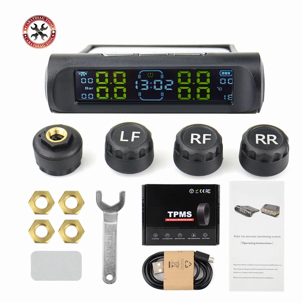 Новейшая Солнечная энергия автомобиля TPMS в режиме реального времени цифровой