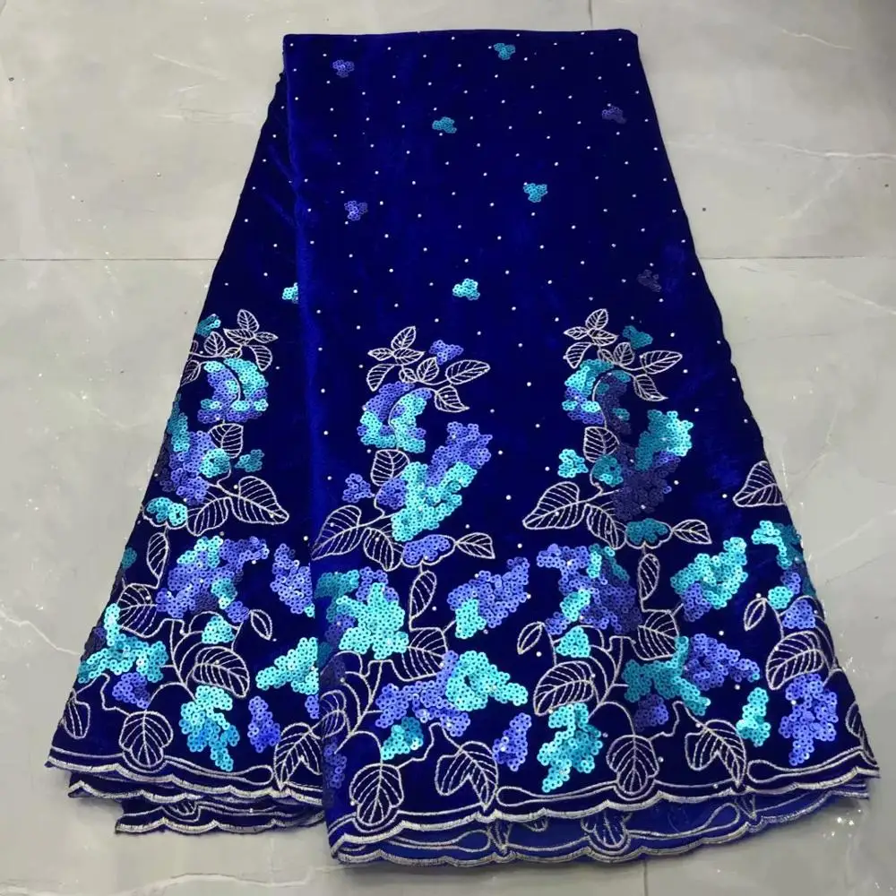 Новейшая нигерийская бархатная кружевная ткань 2020 Высокое качество африканская