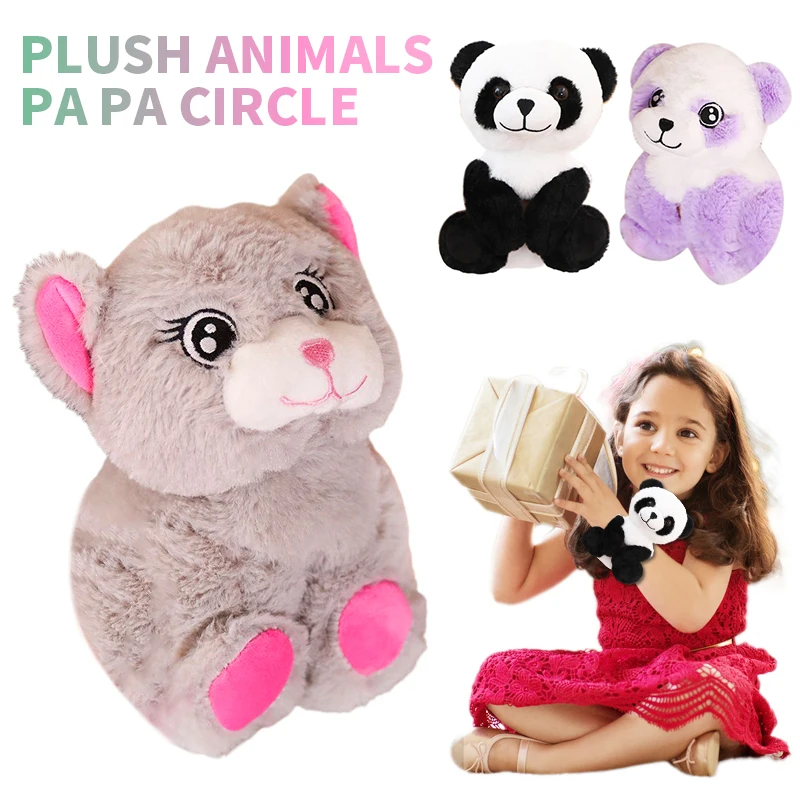 Рождественские украшения плюшевая зверушка поп круг Dollpat кольцо часы творческих