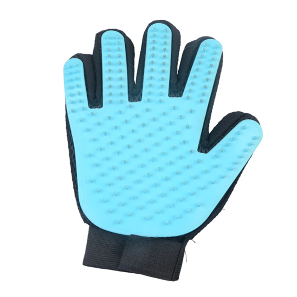 Силиконовая перчатка для груминга питомцев расческа шерсти кошек вычесывания