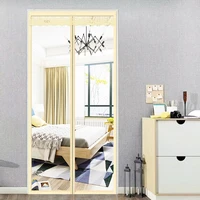 hookloop magnetic door curtain keep warm winter windproof home decorations air conditioning partition curtains on the door