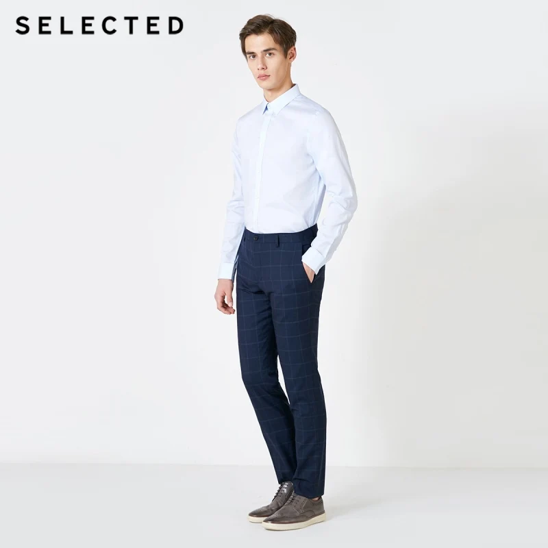 Мужская приталенная футболка из 100% хлопка с длинными рукавами и рисунком гусиные