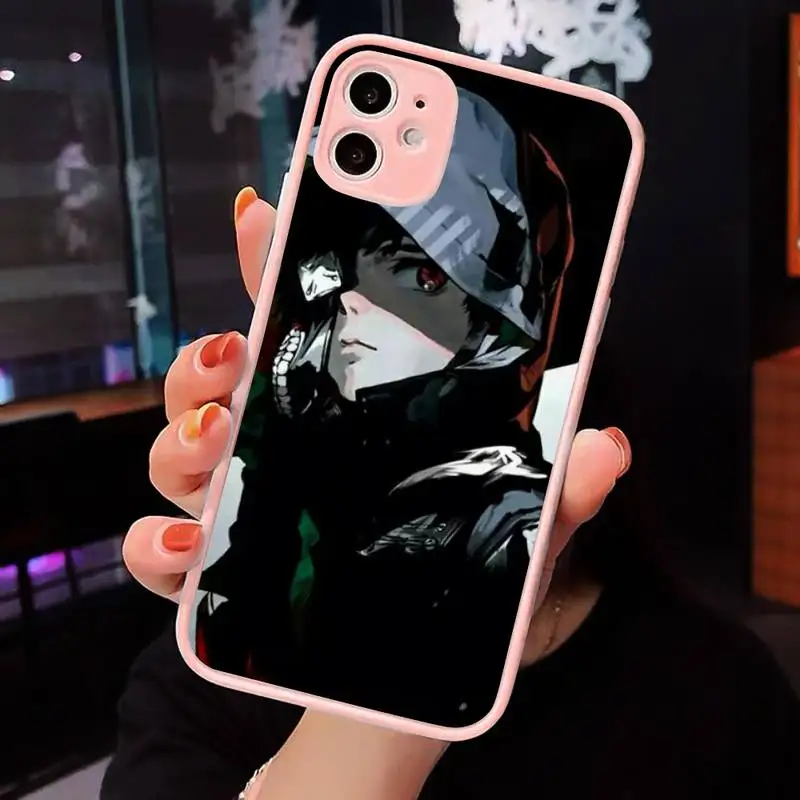 

Tokyo Ghoul Trendy Anime Phone Case Pink matte transparent For iPhone 7 8 x xs xr 11 12 pro plus max mini Clear Funda