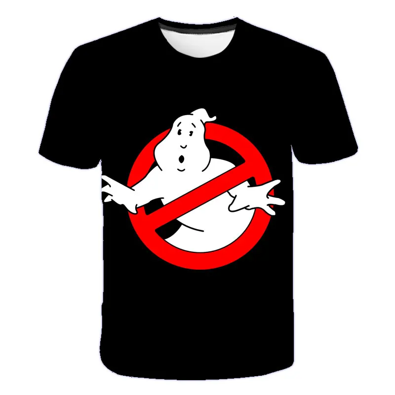 

Boys And Girls Oversized T Shirt Old School Logo Ghostbuster 3d Print Kids Stay Puft Funny Clothes Baby Polyester Casual Tops