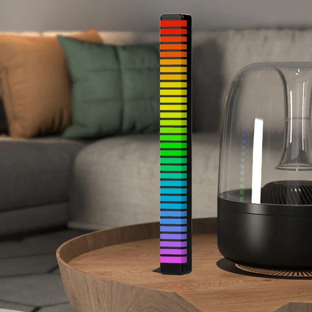 

D10 3D RGB музыкальная лампа; Панель; 32 светодиодный; Звуковое управление светильник; RGB музыкальная панель; USB; Цветная лампа для вечерние