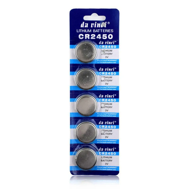 

5PCS 3V Lithium Button Battery CR2450 DL2450 BR2450 ECR2450 KL2450 KCR2450 Factory Price Wholesale