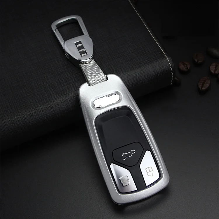 Aluminum Alloy car key case cover Key shell For Audi A4L A5 A6L Q3 Q5 Q7 protector | Автомобили и мотоциклы