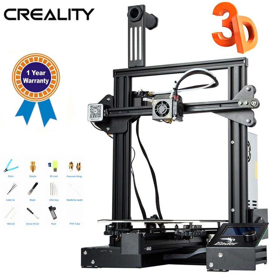 3D-принтер Creality 3D New Ender-3 Pro обновленная магнитная основа продолжение печати после