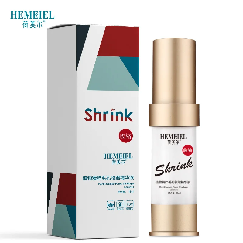 Shrink Pore Serum Hemeiel крем для лечения прыщей и прыщей, растительная эссенция, сыворотка против акне, усадочная, Удаление пор и шрамов, увлажняющий отбеливающий крем для лица - Цвет: Shrink Pore Serum