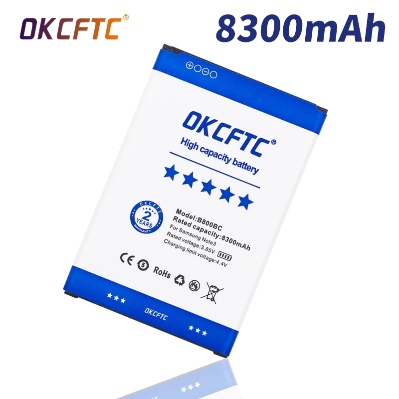 

8300mAh Original Replacement Battery For Samsung Galaxy NOTE 3 N900 N9002 N9009 N9008 N9006 N9005 Note3 B800BC B800BE