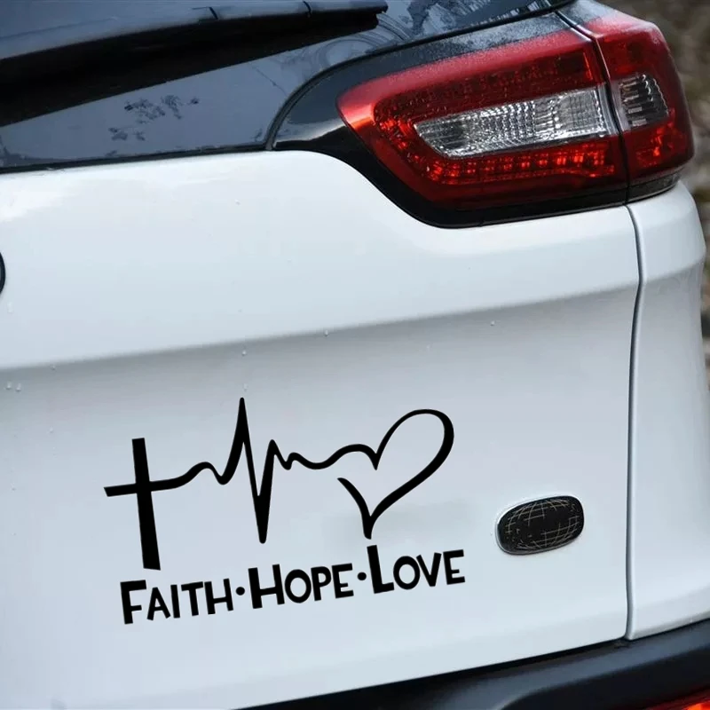 30315# наклейки на авто Вера Надежда Любовь водонепроницаемые машину наклейка для