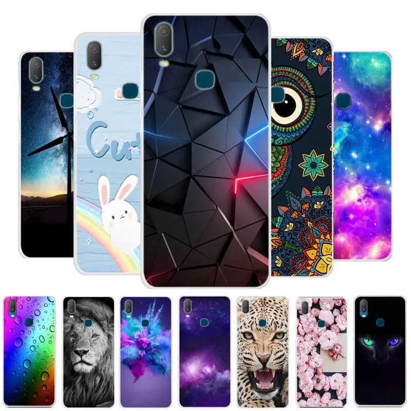 Силиконовый чехол для Vivo Y11 6 35 2019 дюйма мягкая задняя крышка из ТПУ телефона 1906