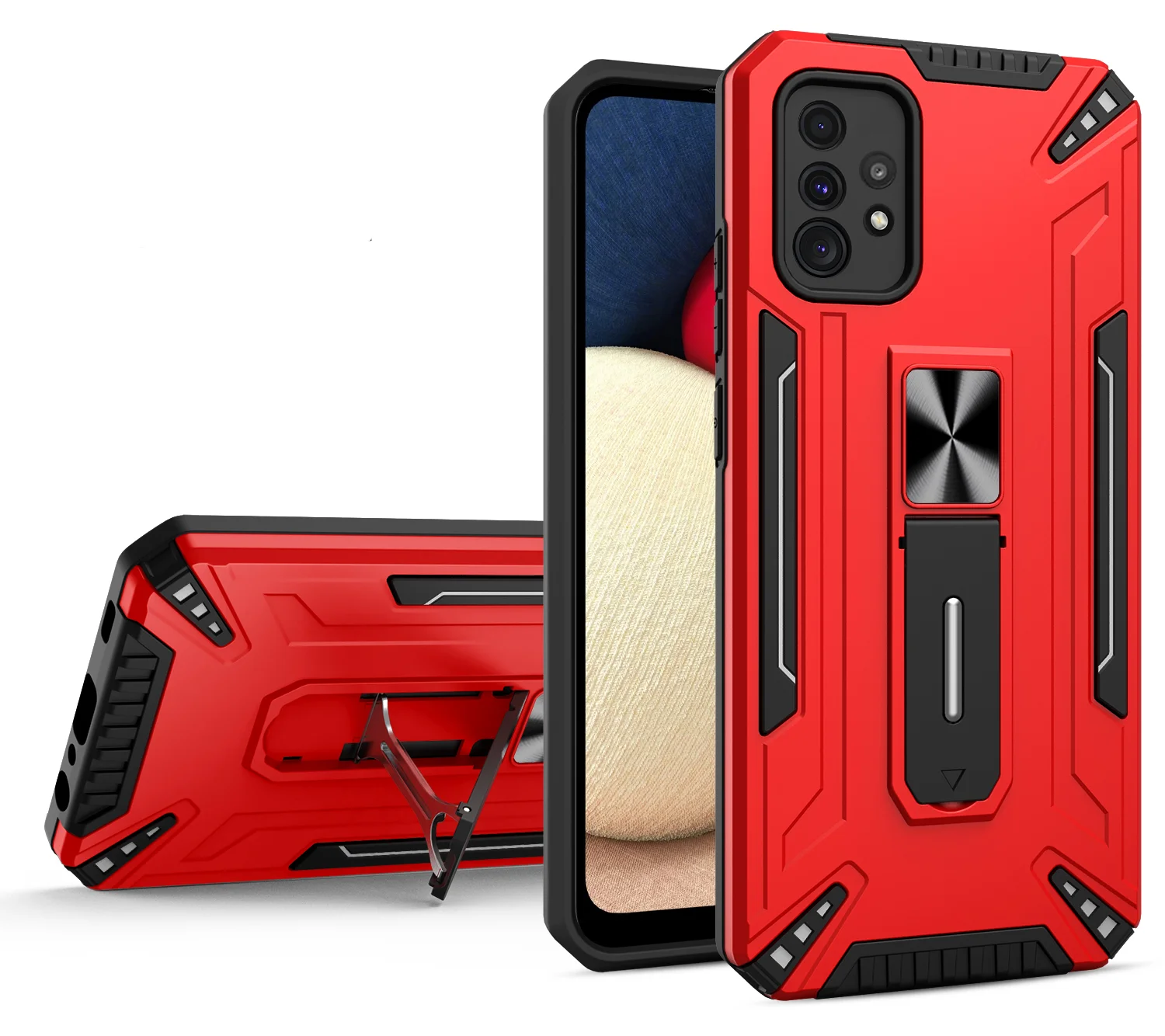 

Armor Rugged Magnetic Kickstand Phone Case For Samsung Galaxy A22 A32 A42 A52 A72 A82 4G 5G Fashion Shockproof Protection Cover