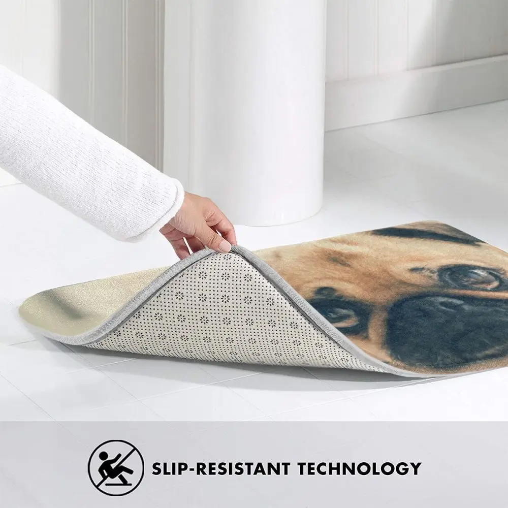 

Cute Animal Dog Door Mat Non-slip Carpet Soft Mat Cute Home Bathroom Balcony Doorway Hallway Mat Absorbent Mat