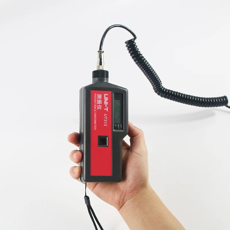 UNI-T UNITUT312 Vibration Tester Handheld Portable LCD Analyzer Meter Vibrometer with Split Sensor Signal Wire |