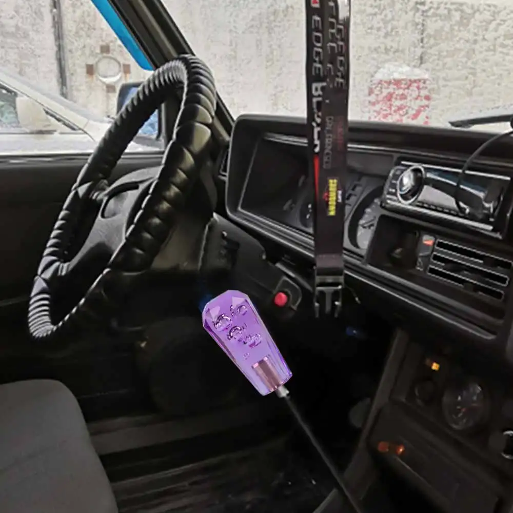 

Car Universal Acrylic Crystal Bubble Shift Knob 10cm Gear Knob for Manual gear Car Stick Lever Head Shift