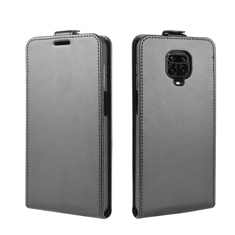 Чехол для Xiaomi Redmi note 9 Вертикальный флип-чехол из искусственной кожи мягкая задняя
