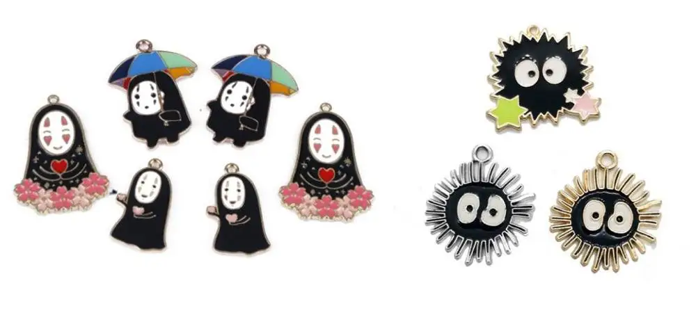 10 шт. с изображением героя мультфильма Мой сосед Тоторо мультфильм ожерелье