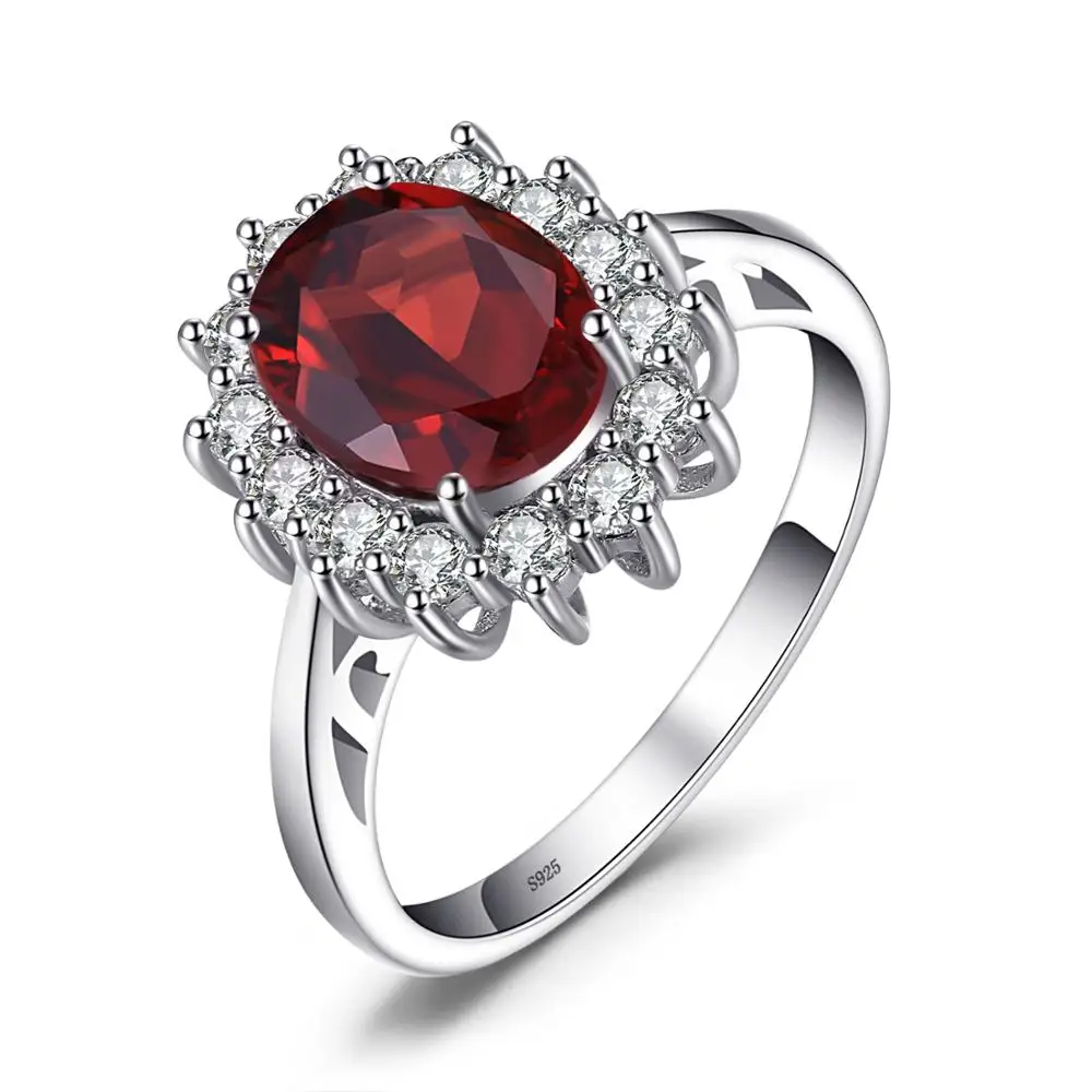 JewelryPalace Принцесса Диана Уильям Kate 2.3ct синий Topazs Обручение Halo Кольцо для Для женщин