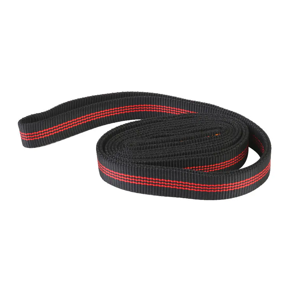 

Polyester Climbing Sling Bearing Strap Outdoor Rope Protector 120cm Black Camping & Hiking