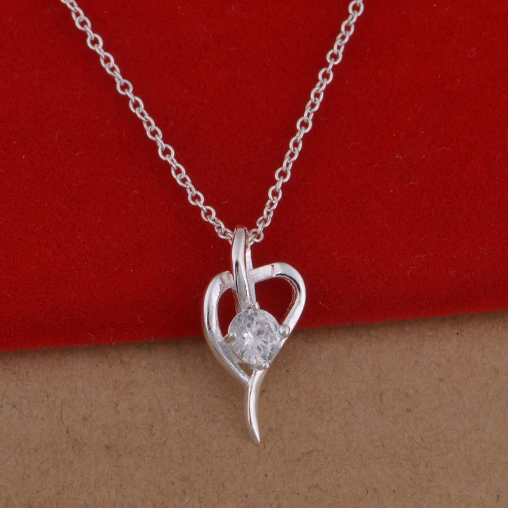 Модное ожерелье цепочки Стразы с кристаллами в форме сердца кулоном ювелирные