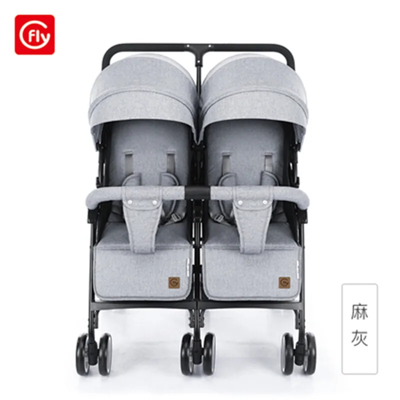 

Twins Baby Stroller Sitting and Lying Portable Baby Carriage Folding Double Seat Twin Stroller for Newborn