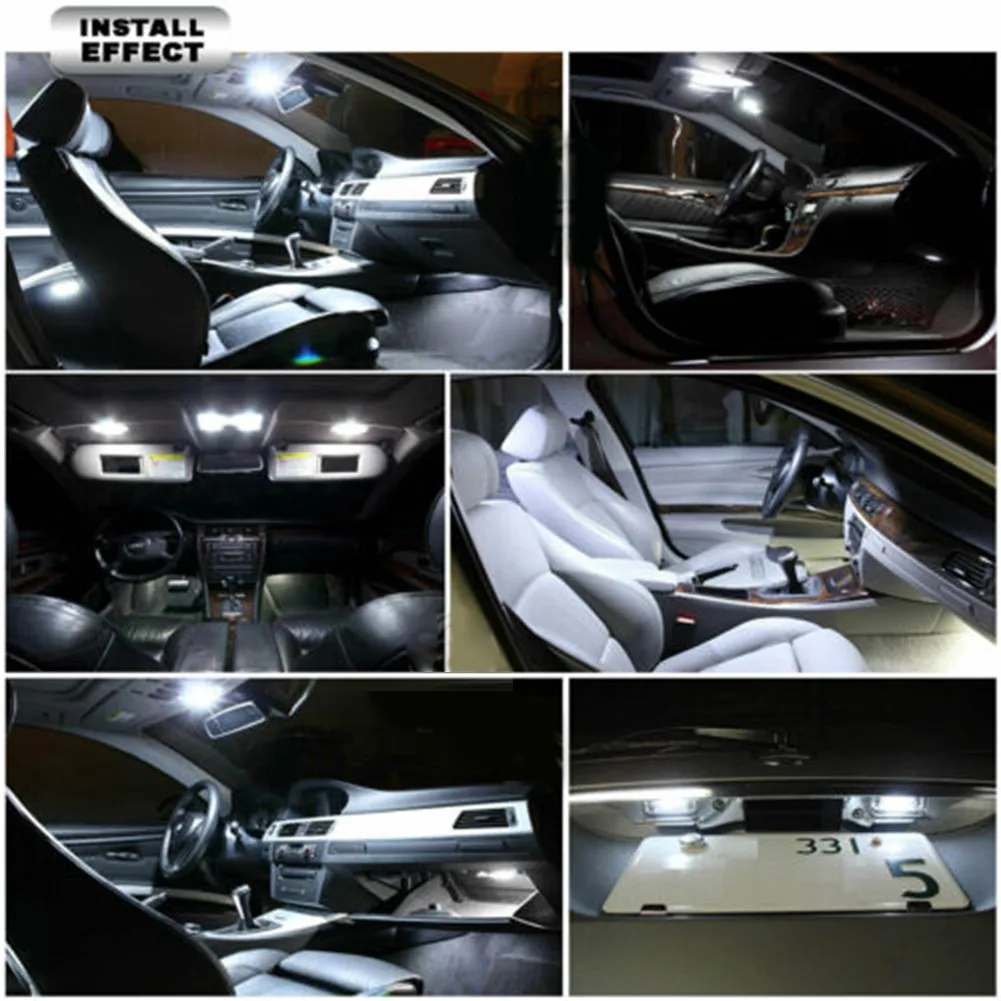 

Interior Dome Light Kit LED Parts Replacement 16pcs 6000K Accessory Bulbs