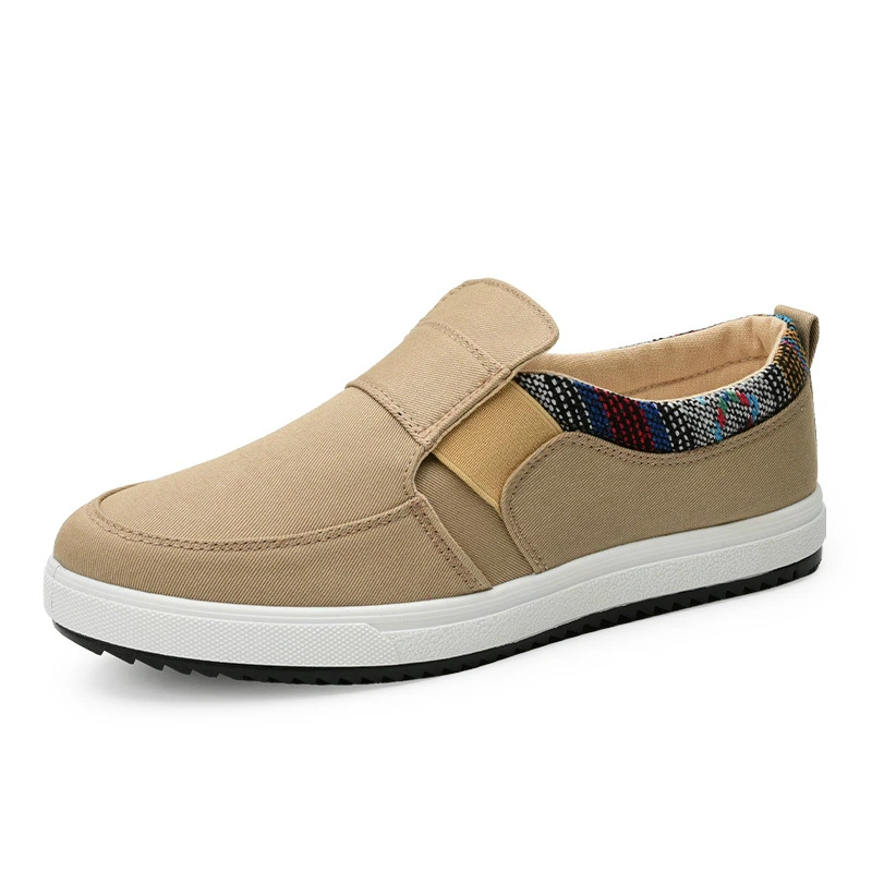 Скидка Мужская повседневная обувь Парусиновая Лоферы Модные кроссовки на низком