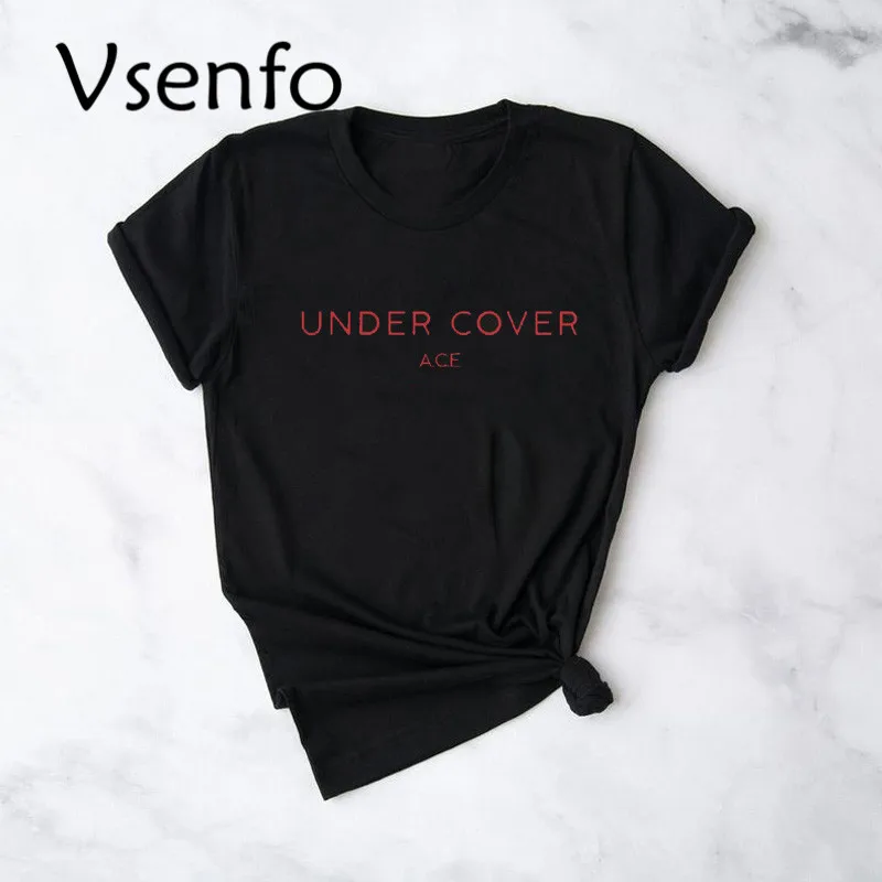 Нижний щиток ACE Футболка женская Повседневная хлопковая футболка с короткими