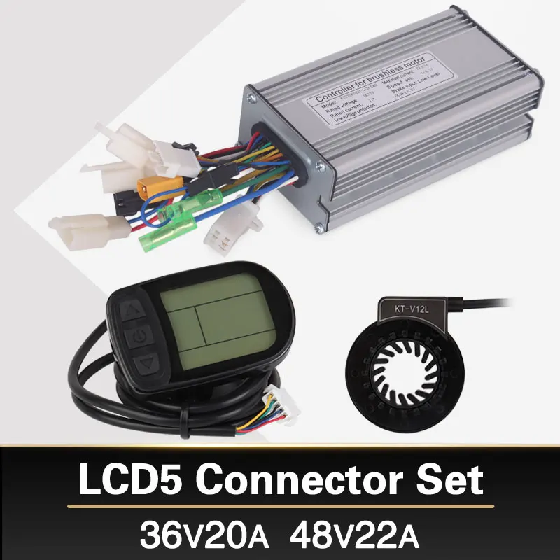 

36V 48V 500W Controller LCD LCD5 display Meter PAS Set E-bike Conversion kit Dual Mode Hall Sensor and Hall Sensorless