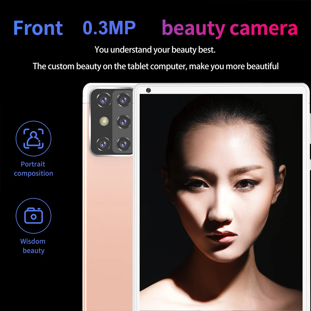 

8 Inch Tablet Android 6.1 MT6592 Quad Core 1.5GHz CPU 1GB+16GB 1280x800IPS Display Tablet Support BT WiFi