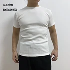 20S11 RockCanRoll, Азиатский Размер, 8,5 гм2, унций, Повседневная футболка с круглым вырезом, хлопковая супергибкая футболка с вафельным узором