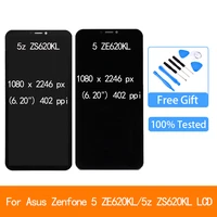 original for 6 2 asus zenfone 5 2018 ze620kl lcd display screentouch panel digitizer for zenfone 5z zs620kl x00qd frame