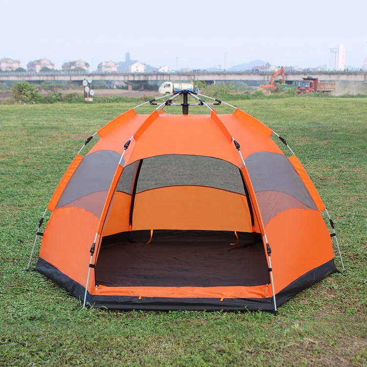 Автоматическая выдвижная Большая водонепроницаемая палатка на 3 4 человек
