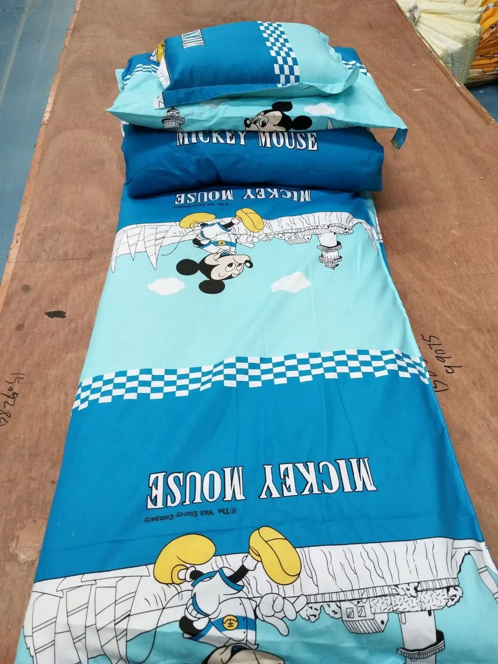 100% хлопок 2019 Новинка Детский Комплект постельного белья Микки Маус Минни Мягкий