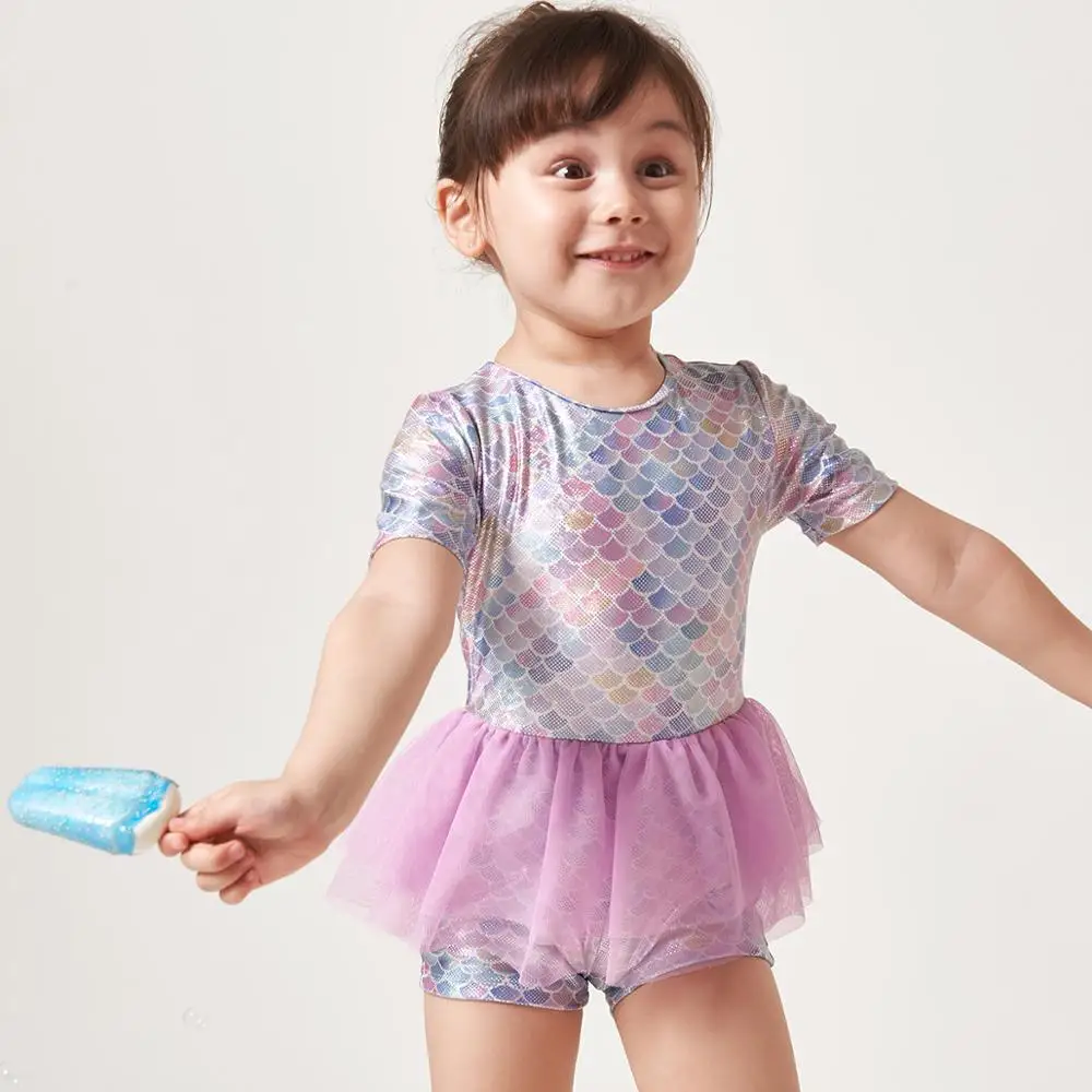 Купальник Julysand для девочек слитный детский купальник Swimsui милая сетчатая юбка