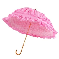 homemade japanese soft sister lace princess lolita court loli parasol bride umbrella long handle umbrella sun umbrella