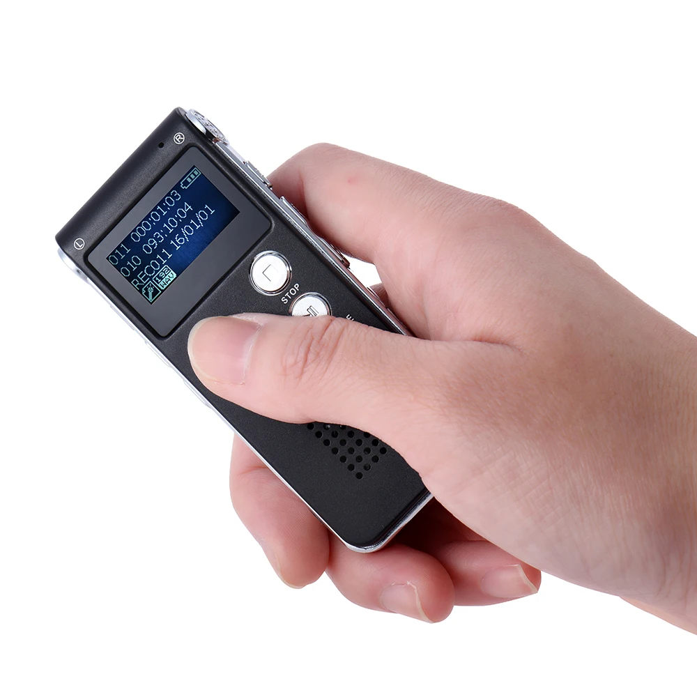 

8GB Intelligent Digital Audio Voice Phone Recorder Dictaphone MP3 Music Player Voice Activate VAR A-B Repeating