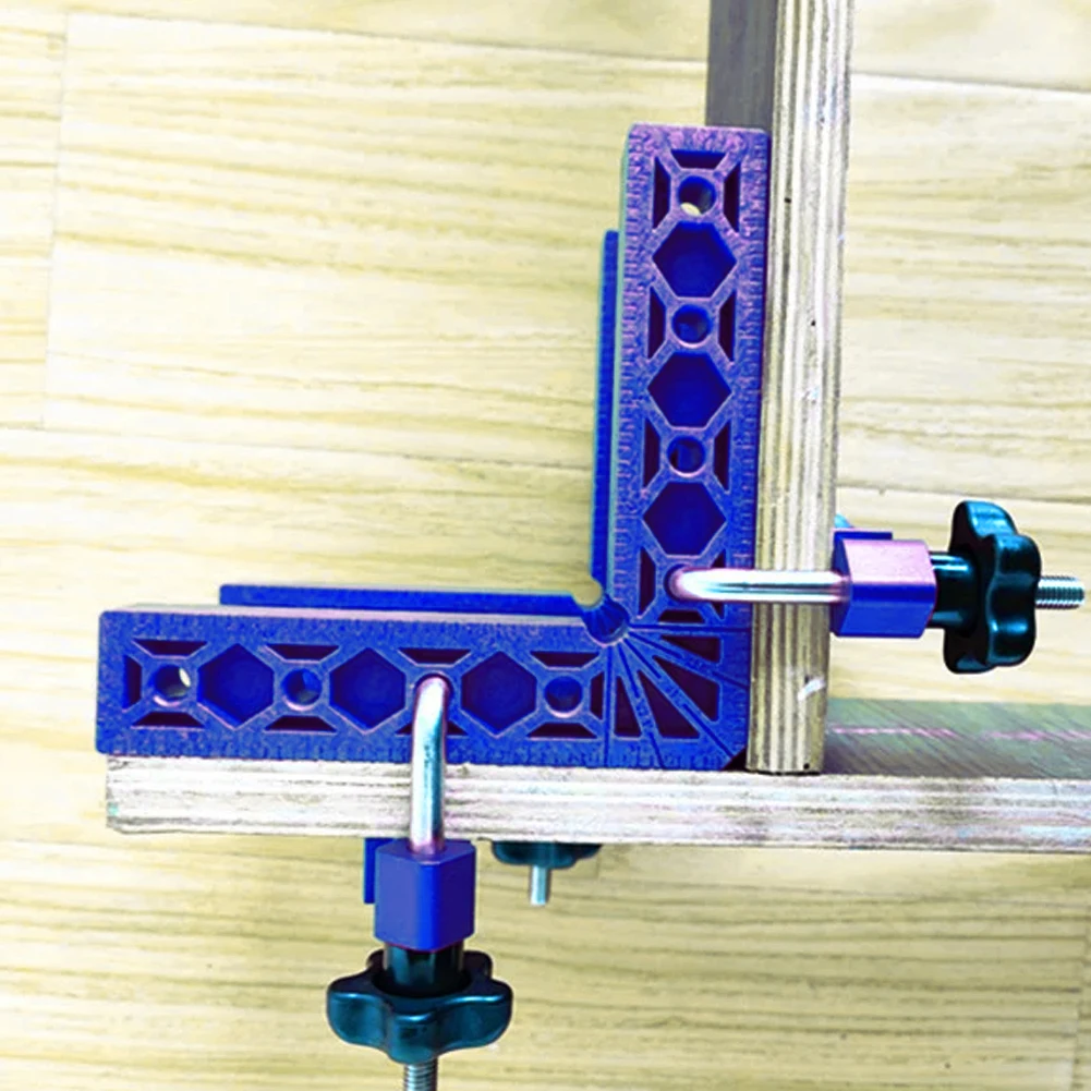 

2 Pieces Aluminum 90 Degree Positioning Squares Right Angle Clamps Woodworking Carpenter Tools Corner Clamping Square