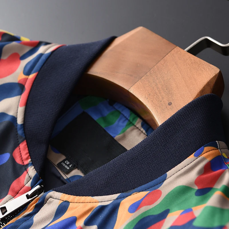 Мужская куртка с Бейсбольным воротником Minglu роскошные мужские куртки и пальто