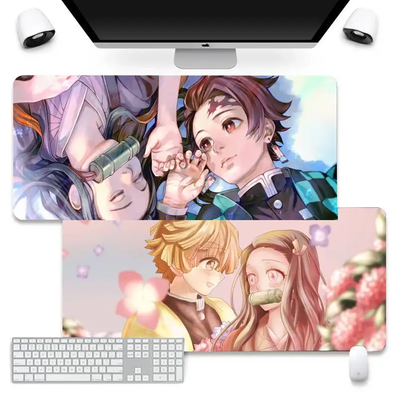 

nezuko Unique Desktop Pad Game Mousepad Mouse Pad Company XL Large Keyboard PC Desk Mat Takuo Anti-Slip Comfort Pad