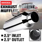 63 мм, 2,5 дюйма, автомобильный выхлопной глушитель, редуктор трубы, глушитель, резонатор, хвост из нержавеющей стали, глушитель трубы Universal